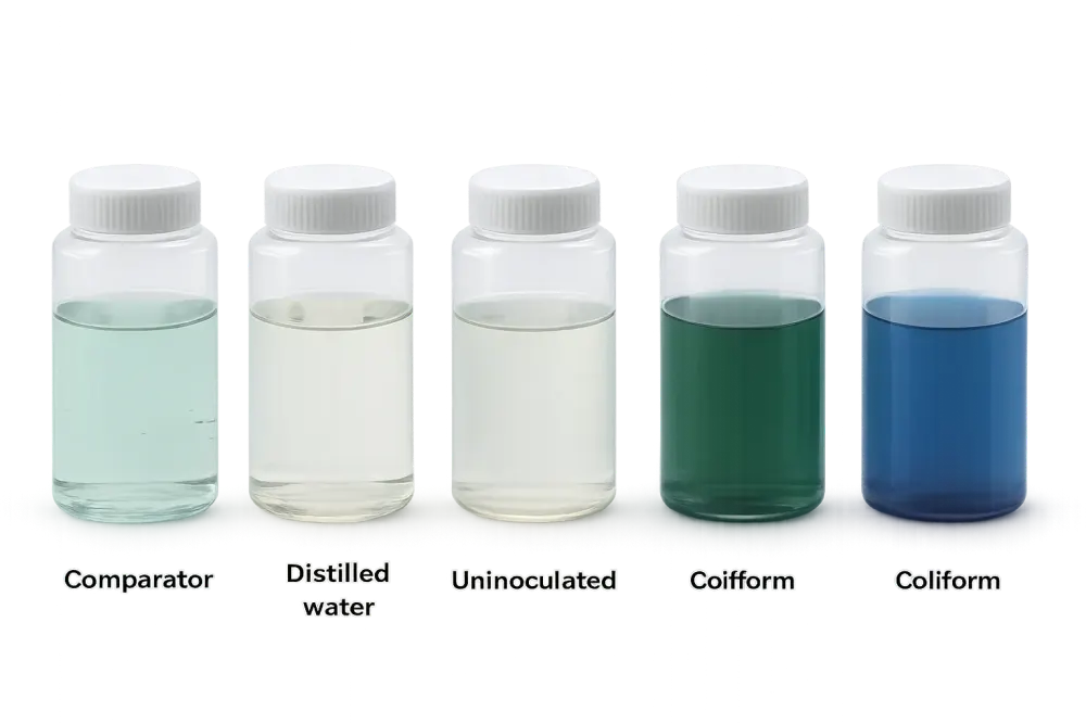 Comparación de resultados EC Blue bajo luz natural