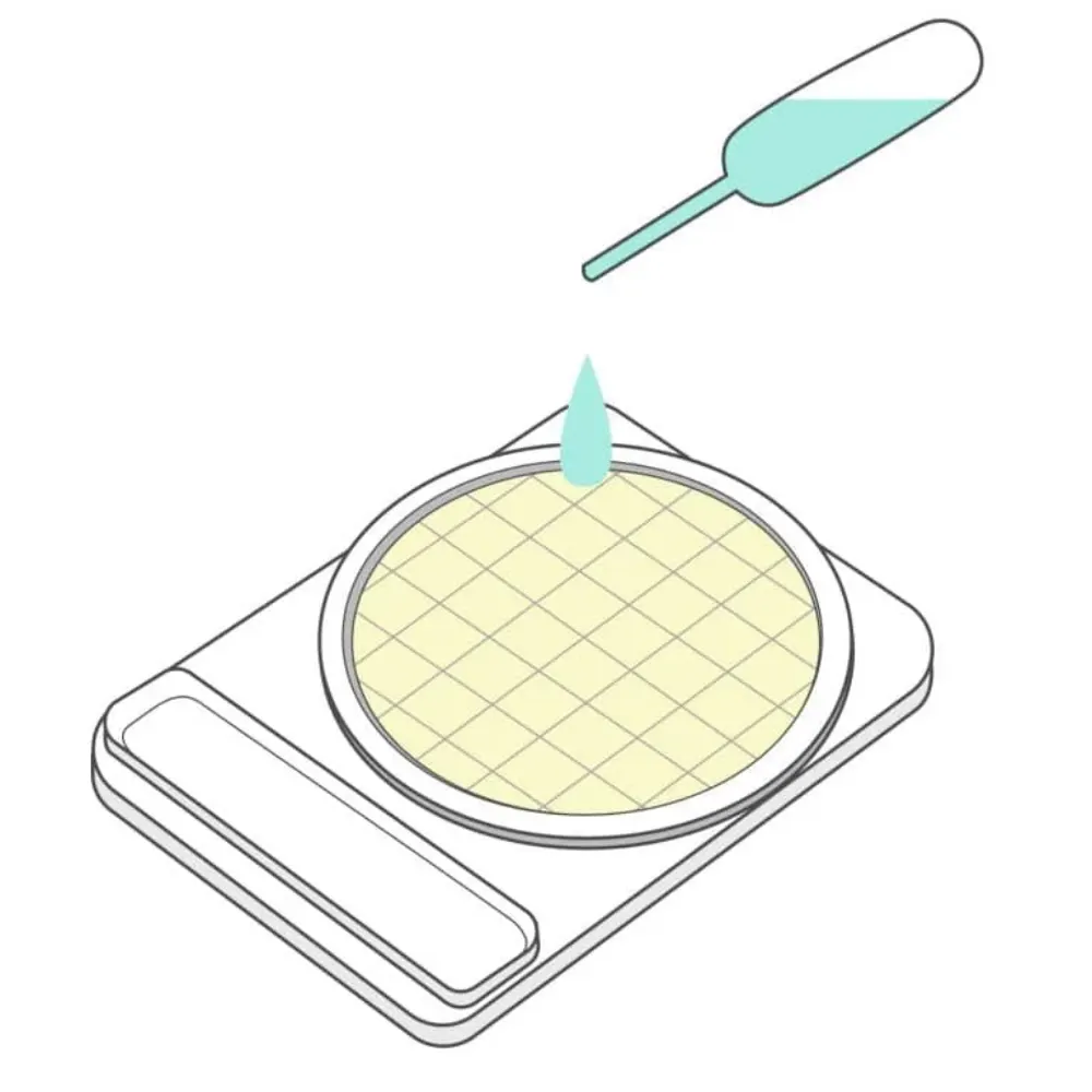 Inoculación de una placa Compact Dry lista para usar